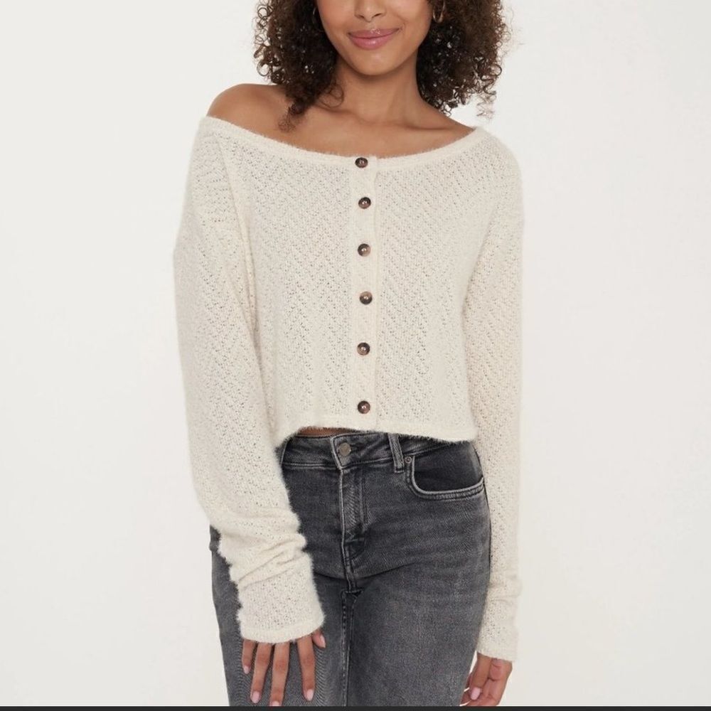 Project Social T Paulina Chenille Cardigan